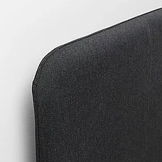 Каркас кровати с обивкой СЛАТТУМ 150х200 Книса ярко-голубой ИКЕА, IKEA, фото 6