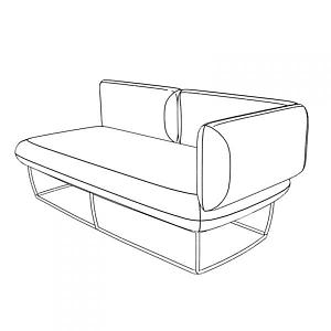 2-х местный диван подлокотник левый