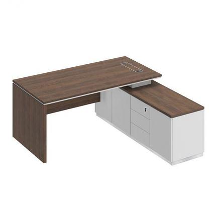 Стол руководителя (опора ДСП) на опорной тумбе, фото 1