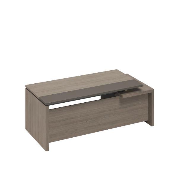 Стол руководителя с тумбой 3-ящичной с замком левый