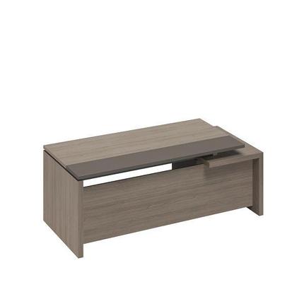 Стол руководителя с тумбой 3-ящичной с замком левый, фото 1