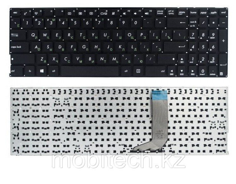 Клавиатуры Asus X556 F556 A556 K556 X756 A756 D756 клавиатура c EN/RU раскладкой, фото 1