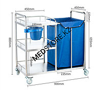Тележка для уборки помещений комбинированная