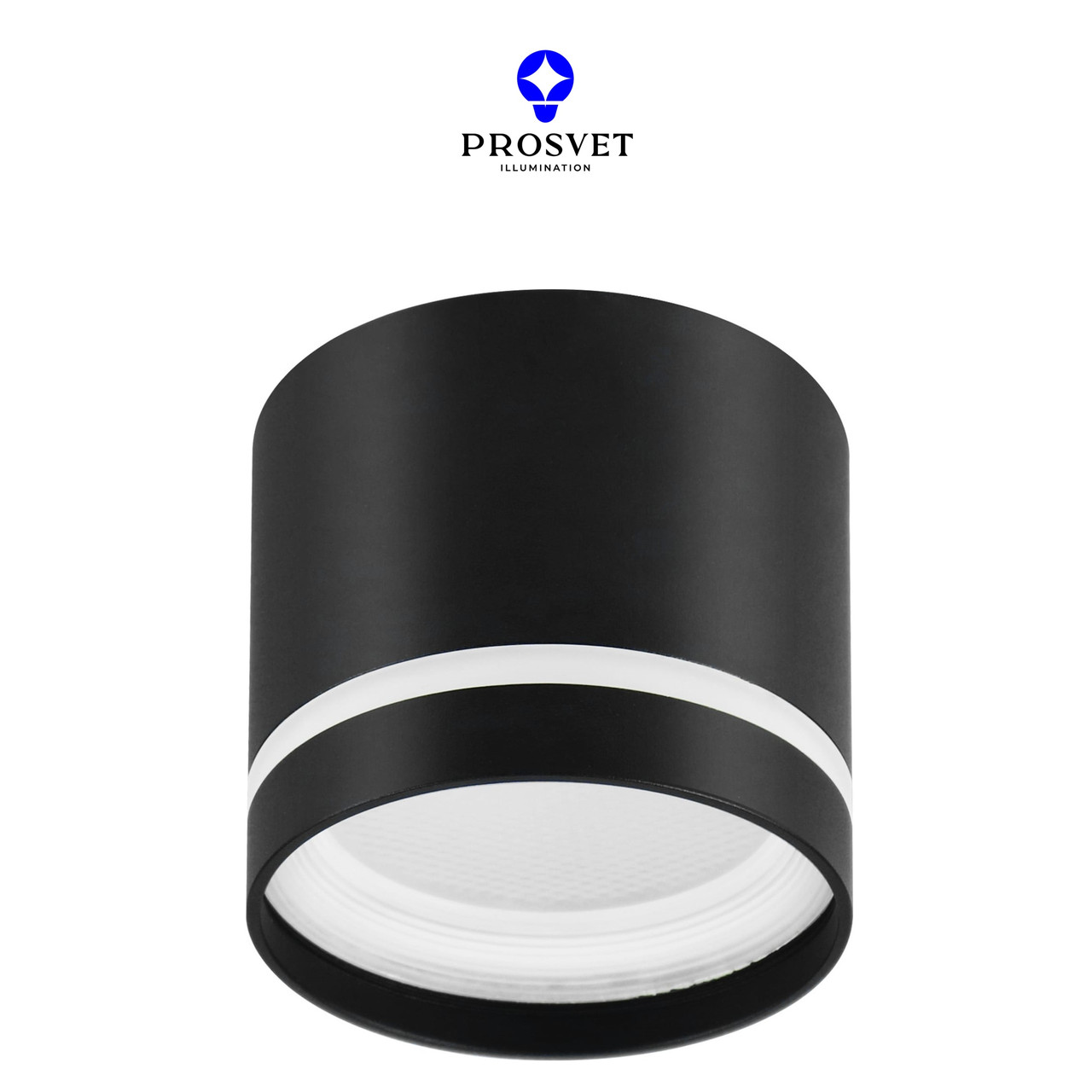 LED Светильник накладной GX53 - 8580 черный PROSVET