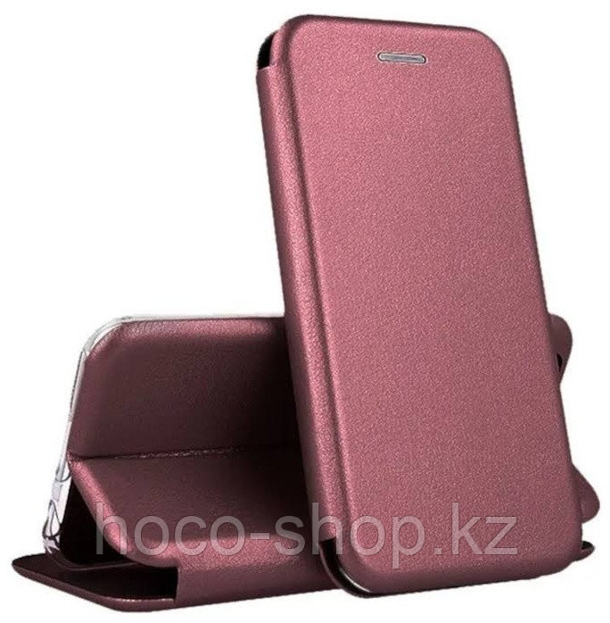 Чехол-книжка для Samsung A01 бордовая