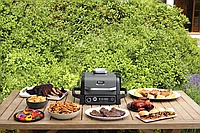 Настольный гриль-барбекю с коптильней Ninja OG701 серый