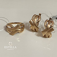 Золото России алтын комплект Estella вес 9.8 г золото, без вставок