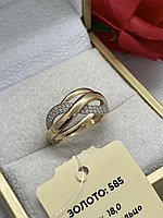 Diamond 2546 размер 18 вес 2.48 г золото, фианит