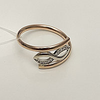 Estella кольцо золото россии алтын жүзік размер 17, 17.5, 18, 18.5, 19 вес 1 г золото, фианит