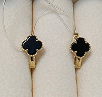 Серьги Crystal 11--765 вес 1.62 г золото, агат