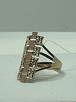 Estella кольцо золото алтын жузык размер 19.5 вес 3.15 г золото, без вставок