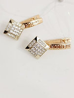 Серьги Crystal НЕЦИ234_15694328 вес 4.22 г золото, фианит