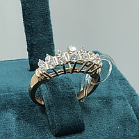 Estella кольцо золото России алтын жүзік алтын сақина размер 18 вес 2.7 г золото, фианит