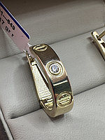 Серьги Diamond Золото Италия вес 5.17 г золото, фианит