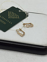 Серьги Crystal 23100-067 вес 1.05 золото, без вставок