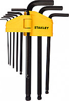 STANLEY, 0-69-256, КОМПЛЕКТ ИЗ 9-ТИ ТОРЦЕВЫХ ШЕСТИГРАННЫХ КЛЮЧЕЙ С ШАРОВИДНЫМ НАКОНЕЧНИКОМ 1,5->10ММ