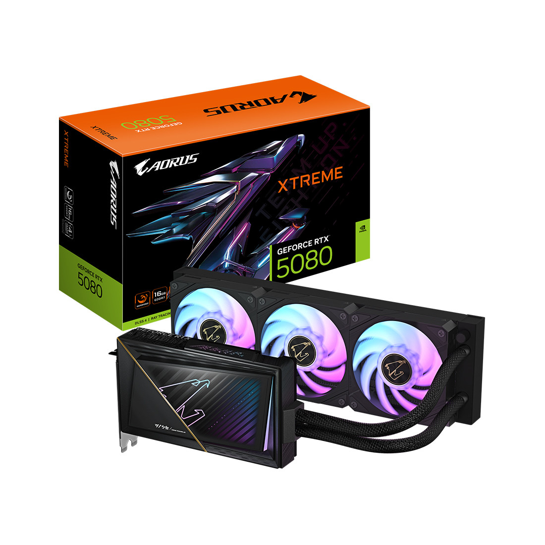 Видеокарта Gigabyte RTX5080 AORUS XTREME WATERFORCE 16G (GV-N5080AORUSX W-16GD)