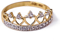 Diamond 175122 размер 17.5 вес 1.22 г золото, фианит