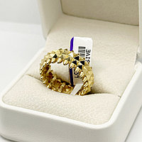 Ali Gold кольцо золото алтын сакина жузык italy Италия шипы бугари размер 18 вес 3.71 г золото, без вставок