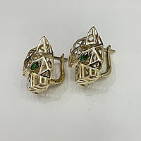 Серьги Estella серьги золото алтын сырға вес 6.23 г золото, фианит