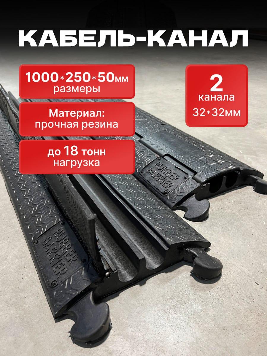 2-х канальный кабельный трап (кабель-канал с каналами 32*32 мм.)