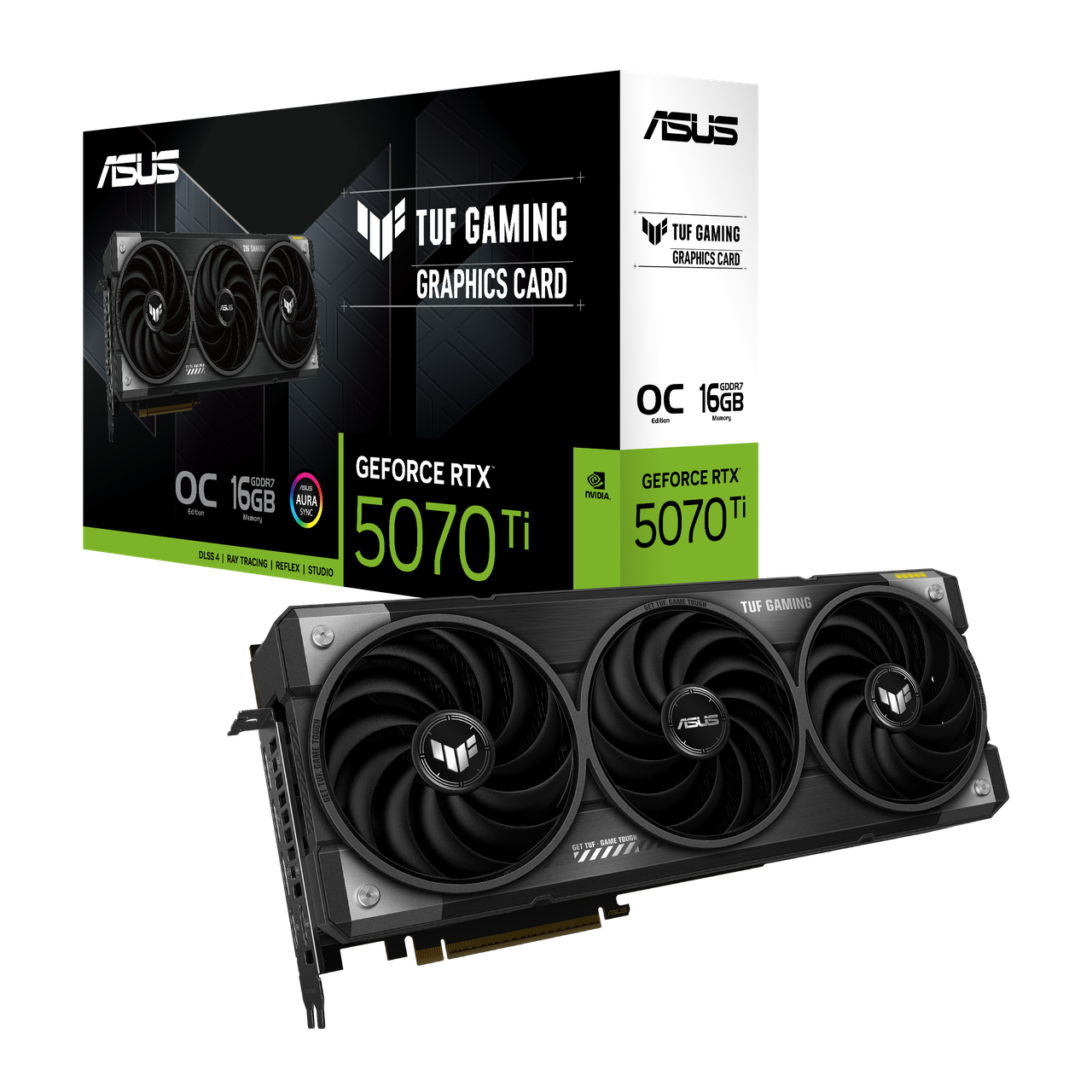 Видеокарта ASUS GeForce RTX 5070 Ti TUF Gaming OC Edition (TUF-RTX5070TI-O16G-GAMING)