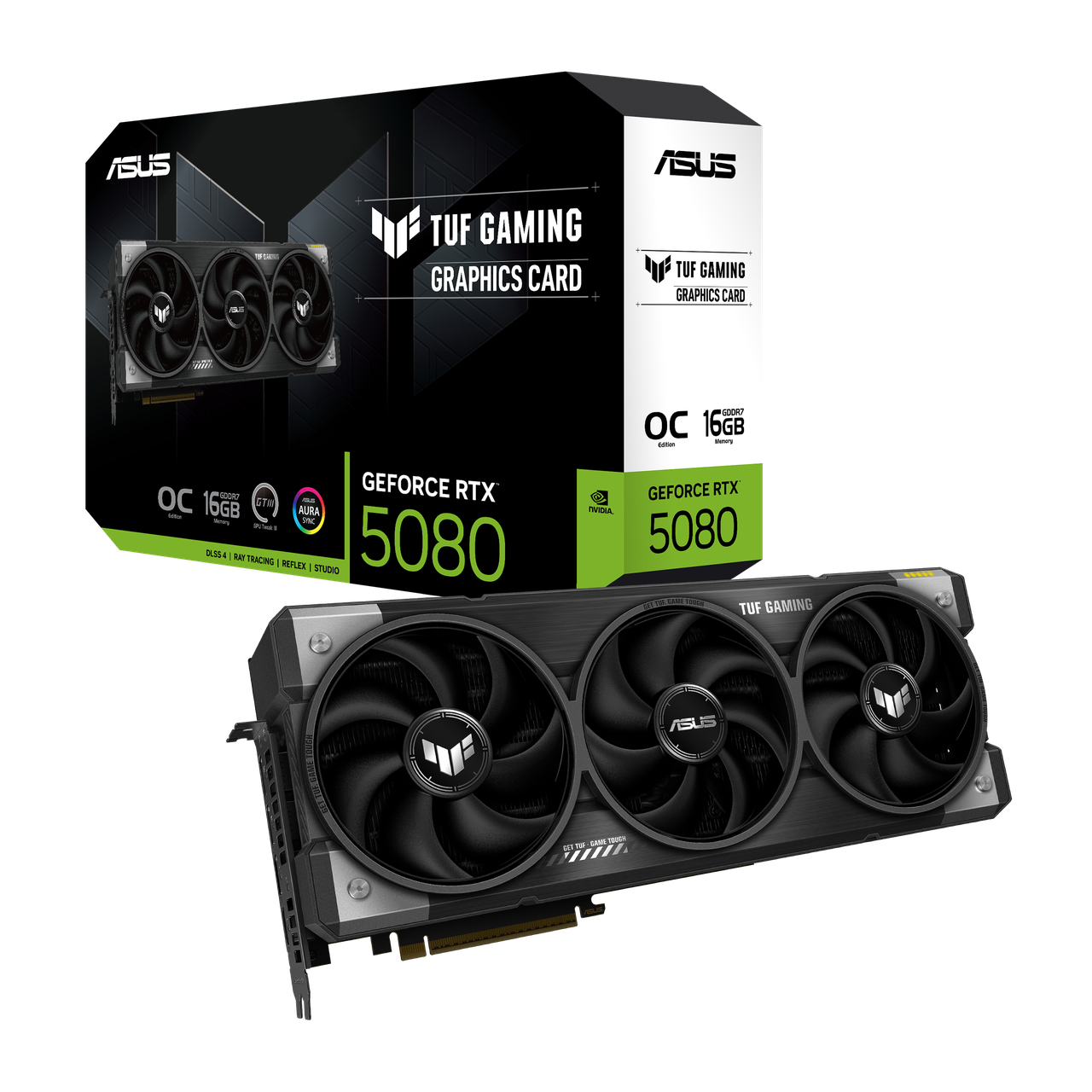 Видеокарта ASUS GeForce RTX 5080 TUF Gaming OC Edition (TUF-RTX5080-O16G-GAMING), фото 1
