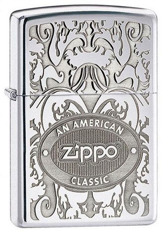 Zippo бензиновая зажигалка 24751 латунь, фото 1
