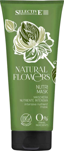 Питательная маска для восстановления волос Selective Professional Natural Flowers Nutri Mask 200 мл. - фото 1 - id-p15617469