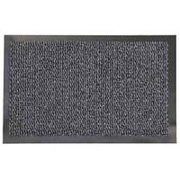 Коврик резиновый с ковролином, 60х90 см, темно-серый, Faro 04