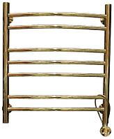 Полотенцесушитель НИКА ARC ЛД г2 60/50 электрич правый со скрытой проводкой золотой