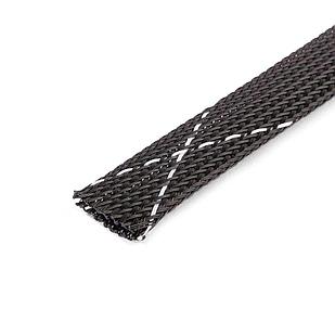 Оплетка кабельная из полиэстера XP-3 (черн-бел)