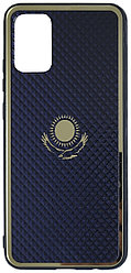 Чехол для Samsung Galaxy A02s синий пластиковый