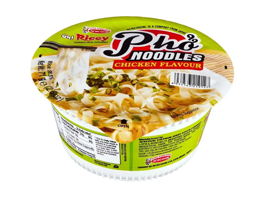 Лапша быстрого приготовления OH!RICEY "Фо Бо" со вкусом курицы ACECOOK, 71г