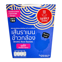 Лапша рамен из коричневого риса быстрого приготовления "Курица по-тайски" Happy Noodle, 65 г