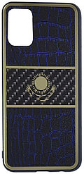 Чехол для Samsung Galaxy A02s синий пластиковый