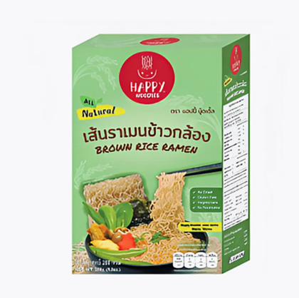 Лапша Рамен из коричневого риса Happy Noodle, 280 г (4 порции х 70г)