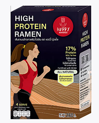 Лапша с высоким содержанием протеина Happy Noodle, 280 г (4 порции х 70г)