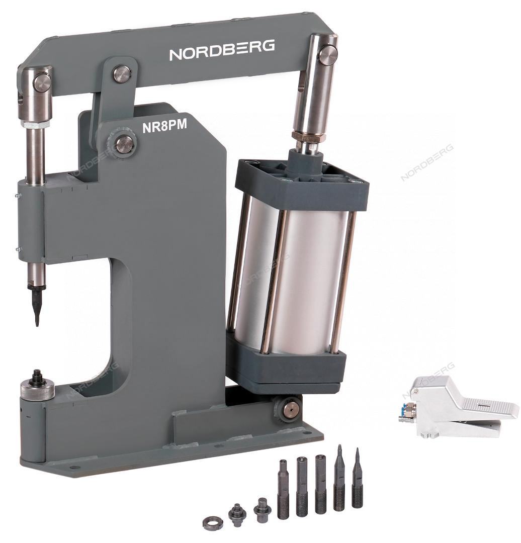 Пневматический станок для заклепки тормозных колодок цилиндр 160, фото 1