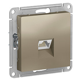 ATLASDESIGN РОЗЕТКА компьютерная RJ45, кат. 5Е, механизм, ШАМПАНЬ