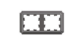 ATLASDESIGN ANTIQUE 2-постовая РАМКА, универсальная, МОККО