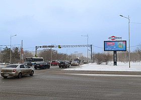 Билборд: Пр. А. Молдагуловой – ул. Братьев Жубановых Сторона А