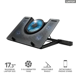 Подставка для ноутбука Trust GXT 1125 Quno черный