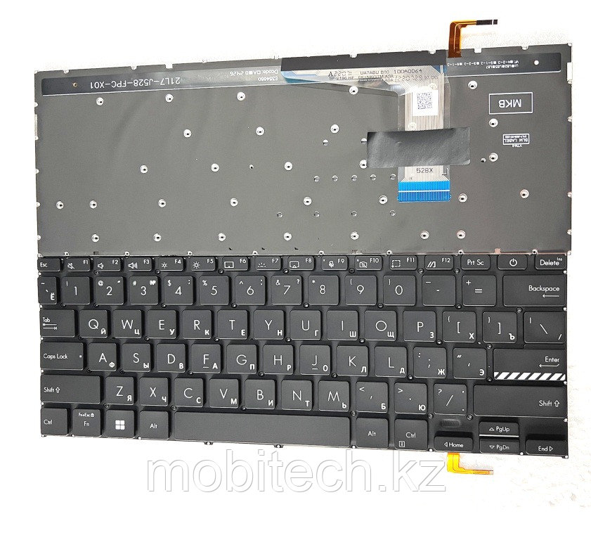Клавиатуры Asus X1404 B1402 ExpertBook B1 B1402 клавиатура c EN/RU раскладкой c подсветкой, фото 1