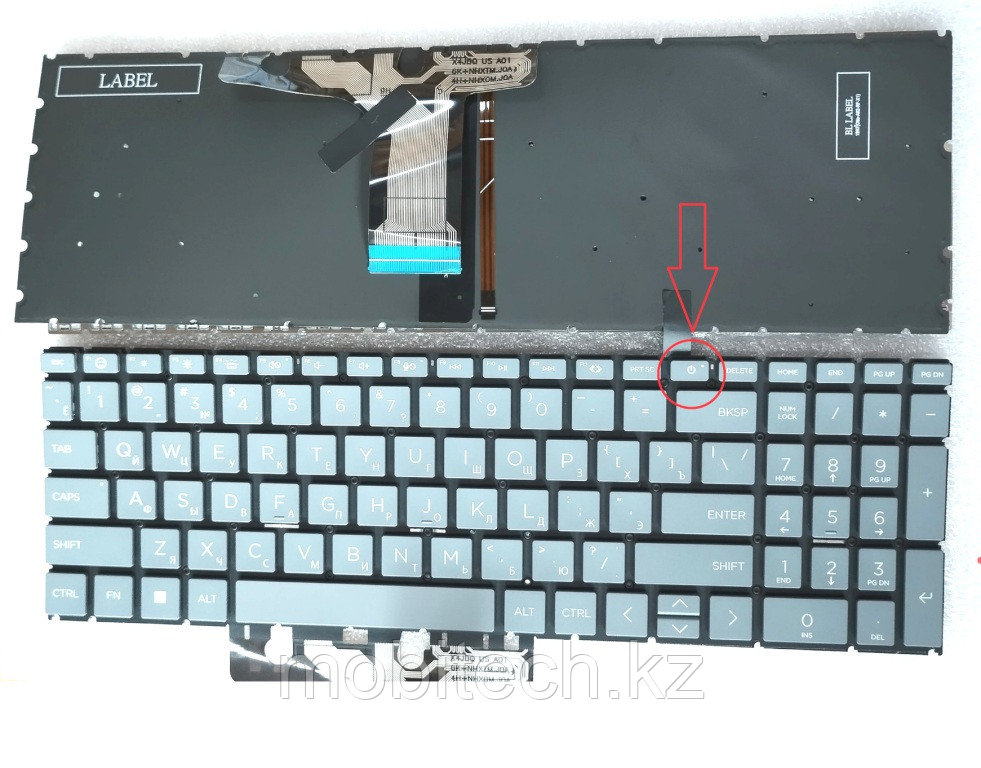 Клавиатуры HP 250 G10 255 G10 c EN/RU раскладкой c подсветкой цвет gary