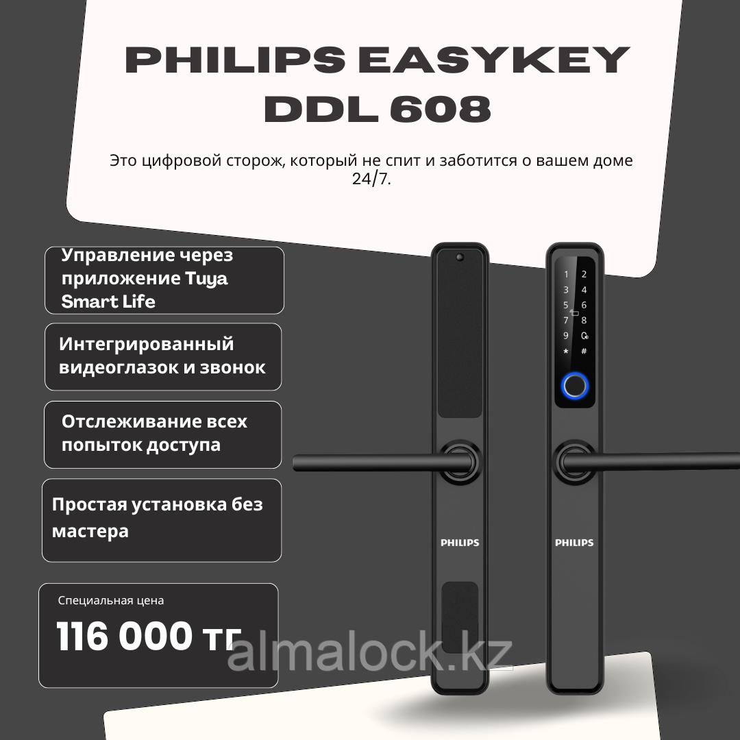 Philips Easy Key DDL 608 — умный замок с видеоглазком и удалённым доступом