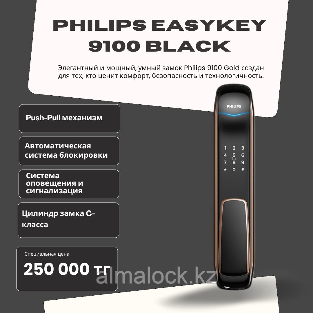 Электронный замок Philips EasyKey 9100 - Black