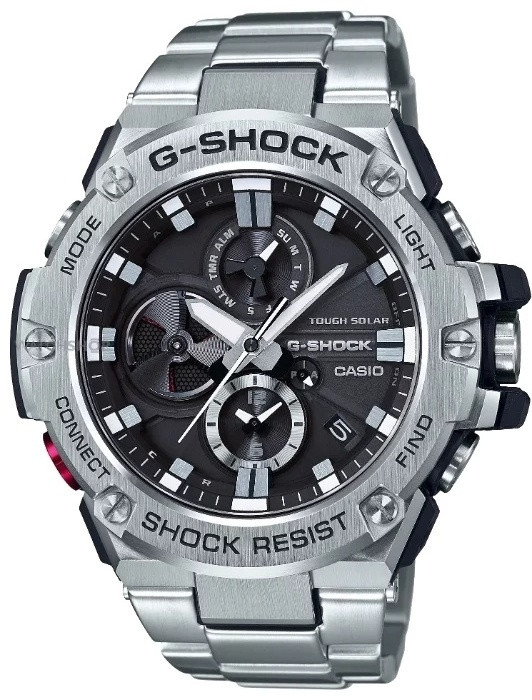 Часы Кварцевые CASIO G-Shock GST-B100D-1AER пластик, сталь