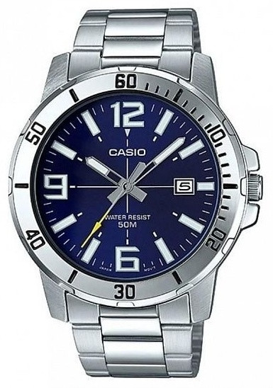 Часы Кварцевые CASIO MTP-VD01D-2BVUDF сталь