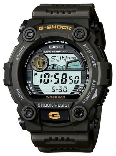Часы Кварцевые CASIO G-7900-3 полимер
